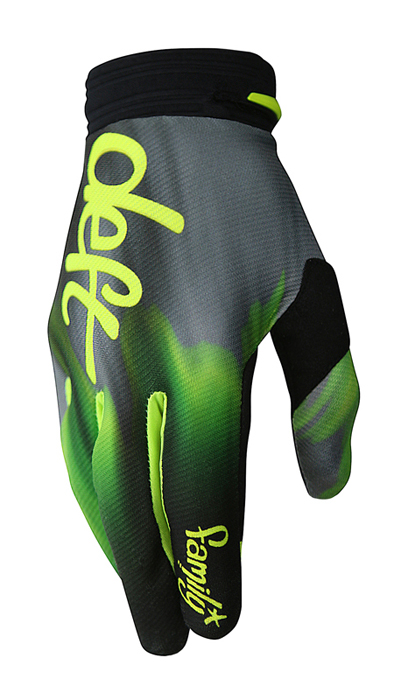 Green motocross on sale gloves